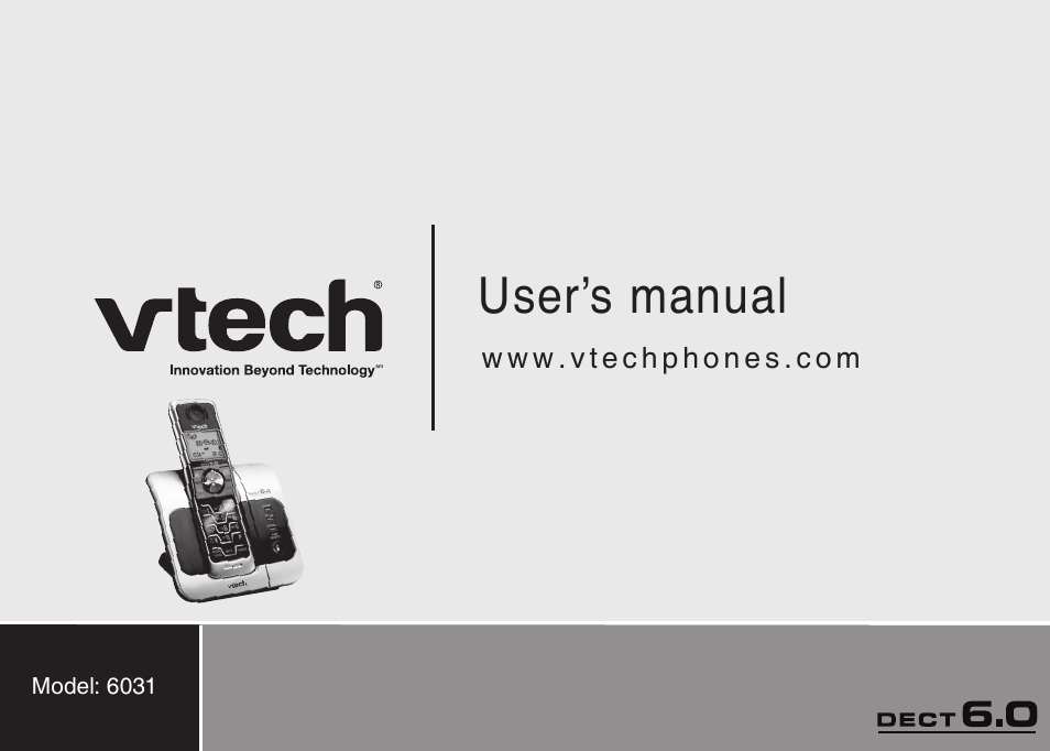 User’s manual | VTech 6031 User Manual | Page 51 / 51