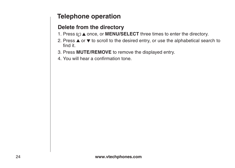 Telephone operation | VTech LS6126-5 User Manual | Page 27 / 73
