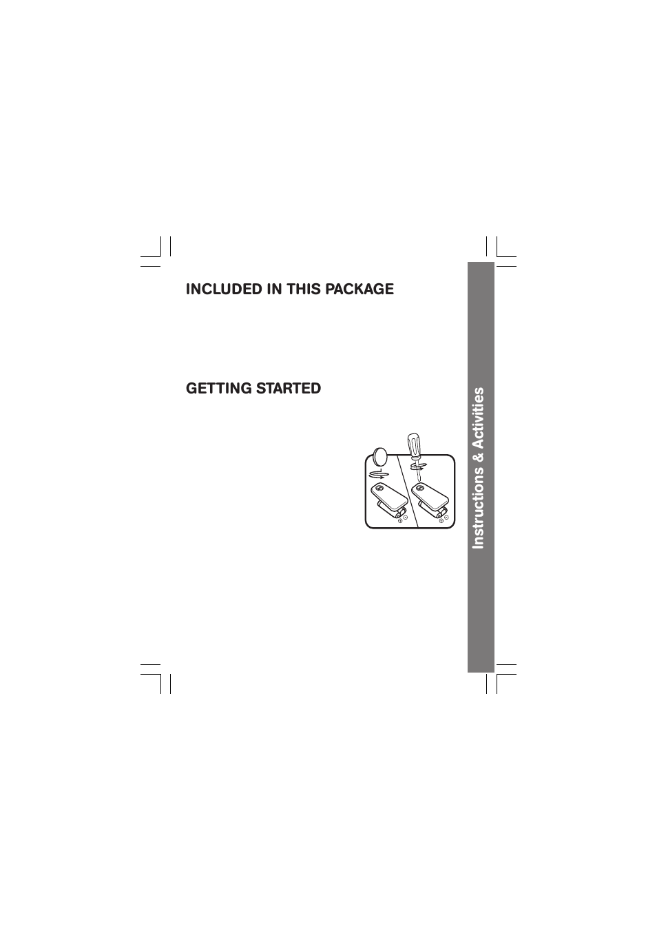 Instructions & activities, Included in this package, Getting started | VTech Dial & Discover Phone User Manual | Page 4 / 10