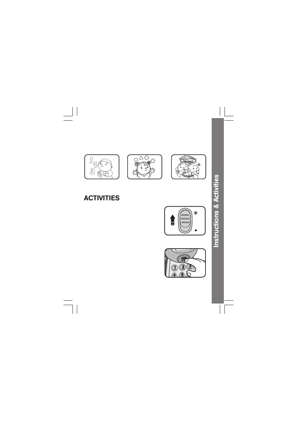 Instructions & activities, Activities | VTech Dial & Discover Phone User Manual | Page 6 / 10