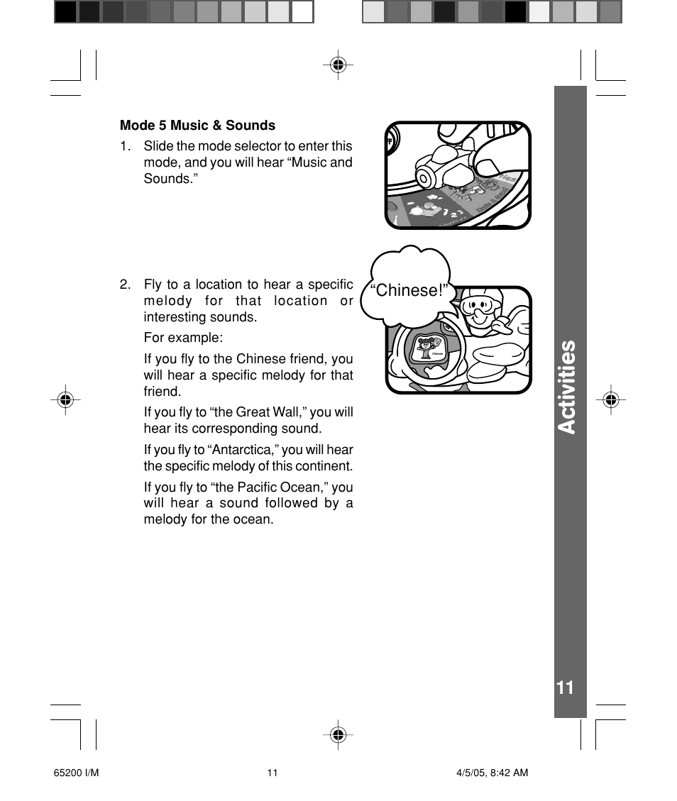 Activities | VTech Fly & Learn Globe User Manual | Page 12 / 14