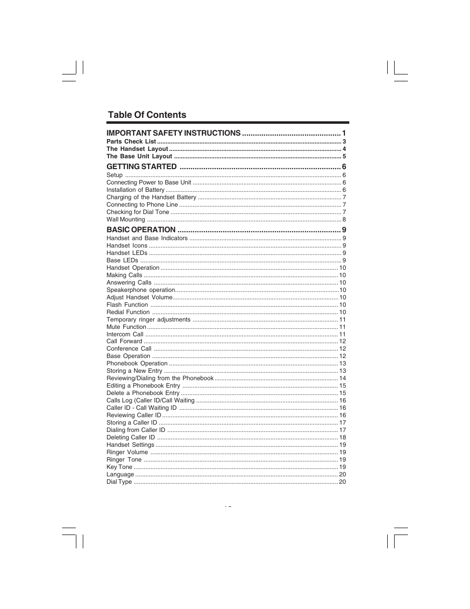 VTech i 6773 User Manual | Page 2 / 45