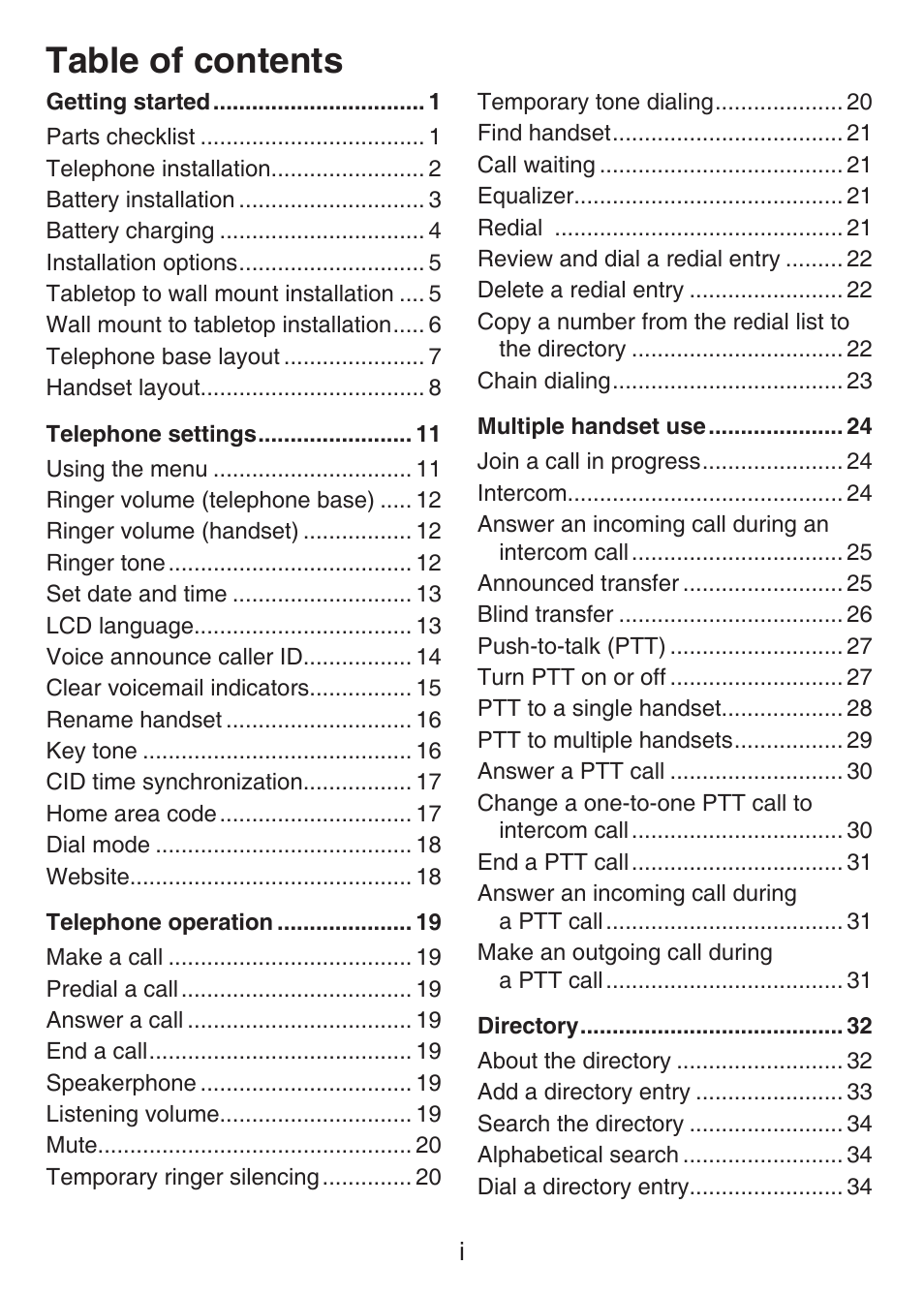 VTech LS6426-3 User Manual | Page 3 / 82