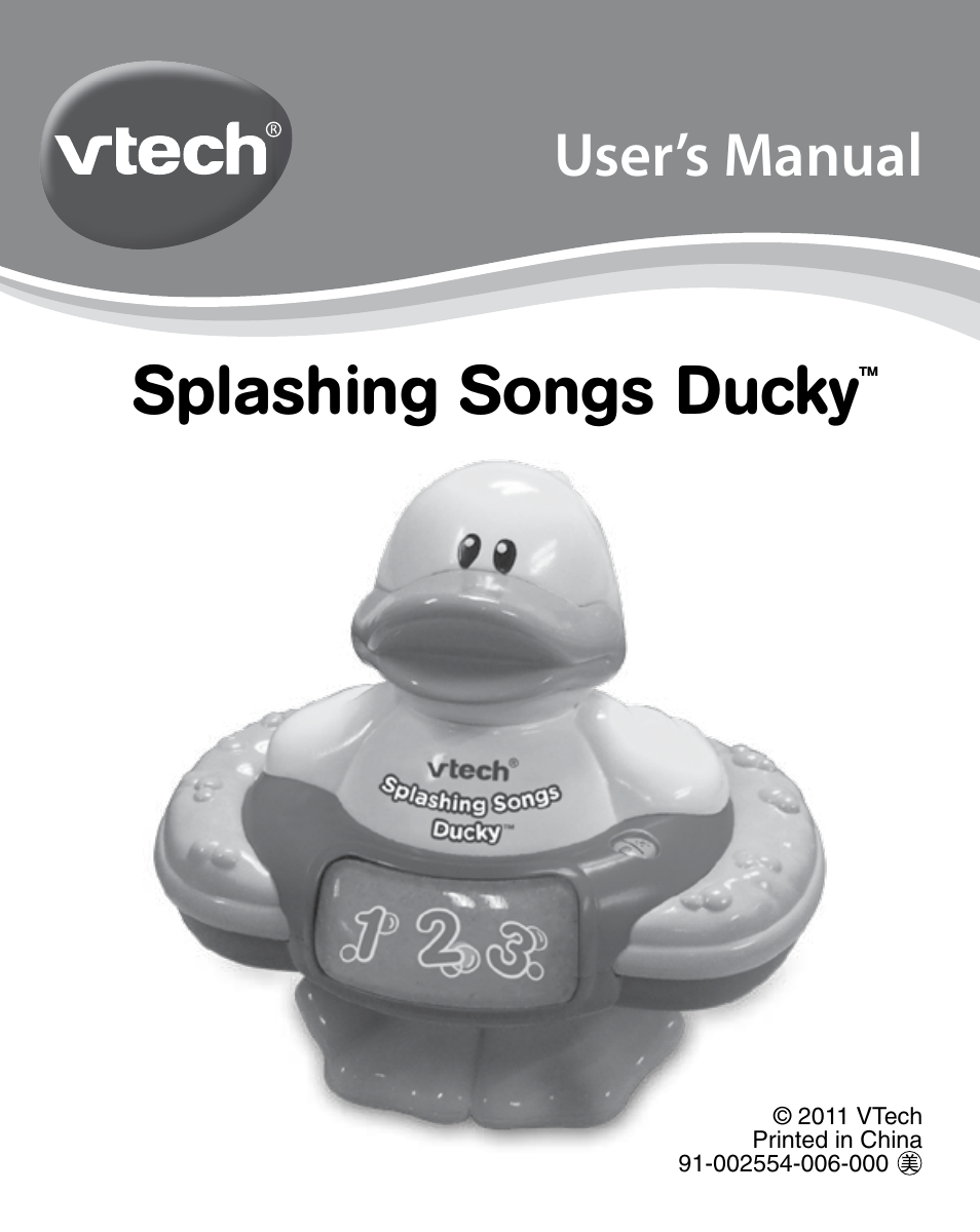 VTech 91-002554-006-000 User Manual | 10 pages