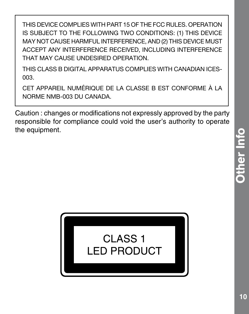 Other info | VTech 91-002554-006-000 User Manual | Page 10 / 10