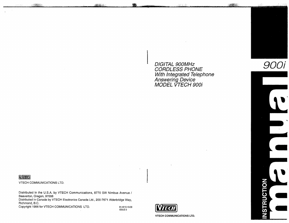 VTech 900I User Manual | 24 pages