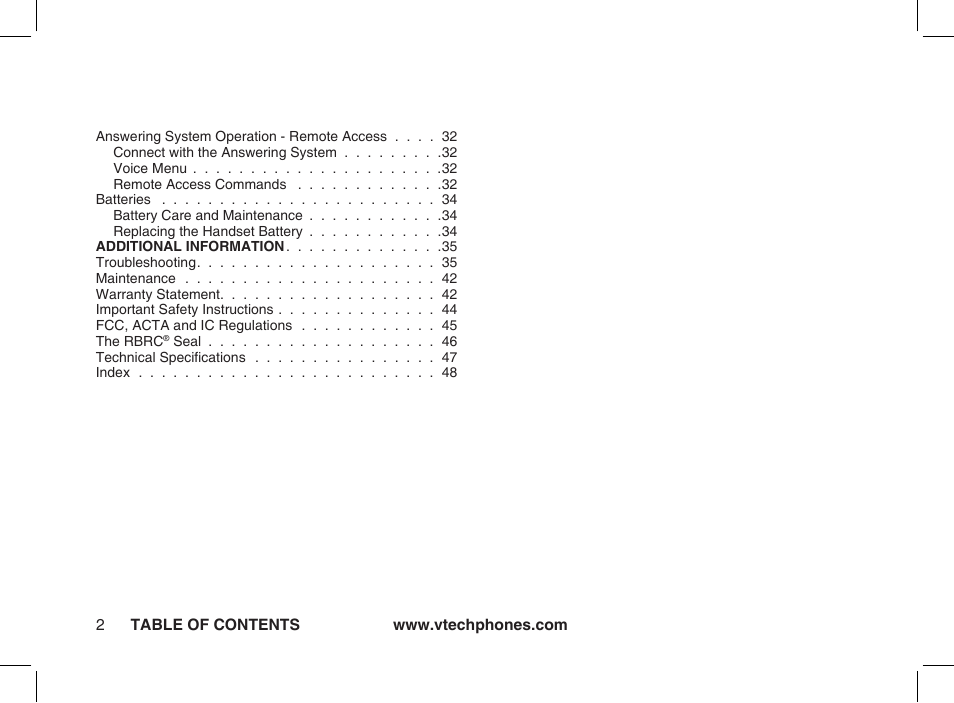 VTech ia5877 User Manual | Page 3 / 51