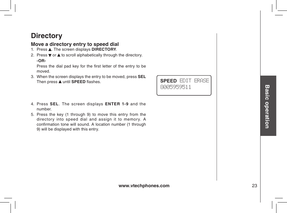 Directory | VTech gz2338 User Manual | Page 23 / 44