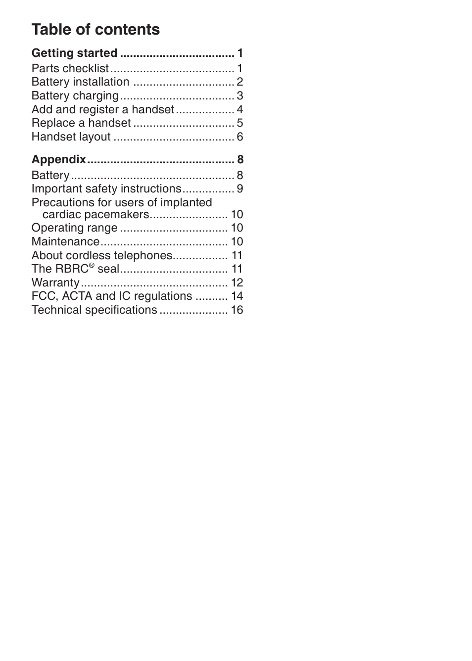 VTech DS6301 User Manual | Page 3 / 20