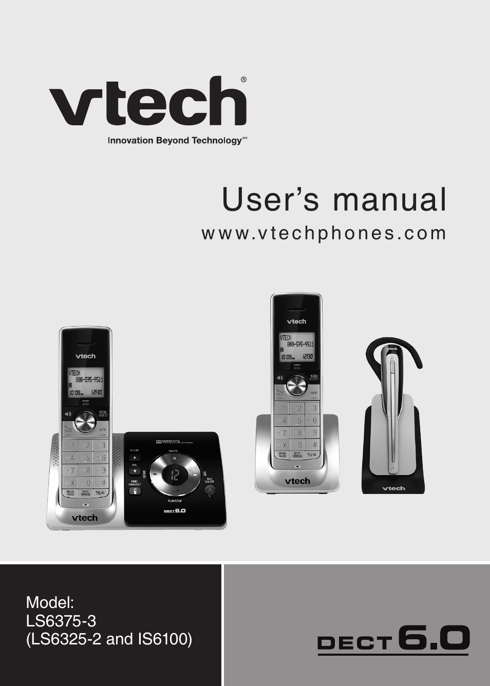 VTech DECT 6.0 LS6375-3 User Manual | 89 pages