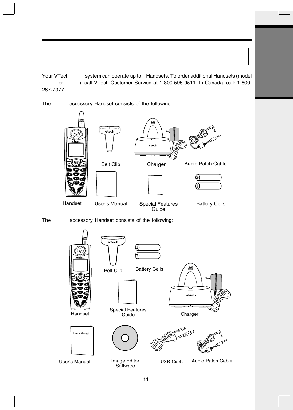 Installation and registration of accessory handset, Getting s tarted | VTech i 5803 User Manual | Page 11 / 56