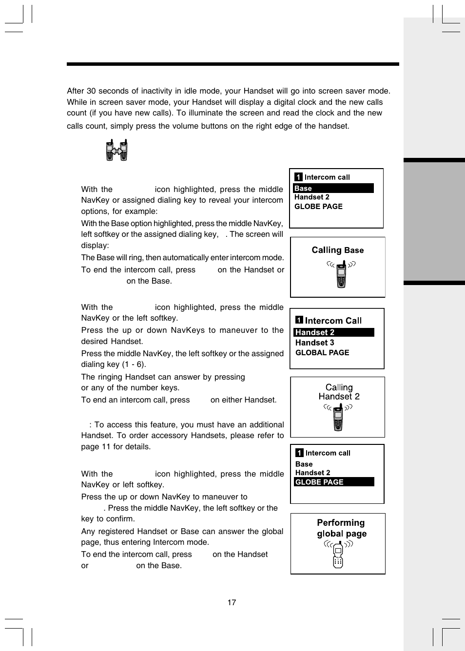 Handset menu, Basic operation | VTech i 5803 User Manual | Page 17 / 56