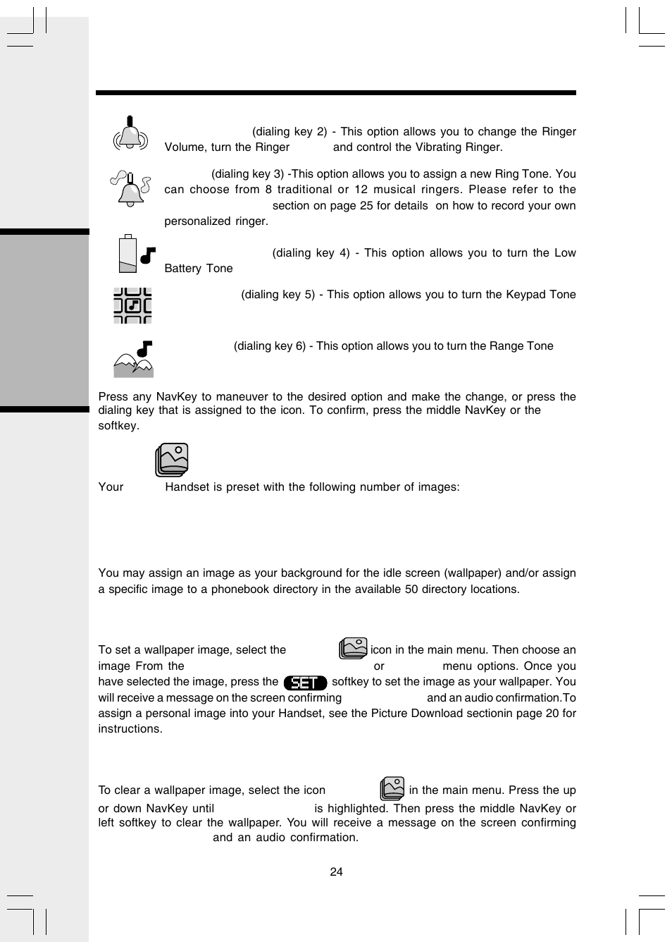 Handset menu, Basic operation | VTech i 5803 User Manual | Page 24 / 56