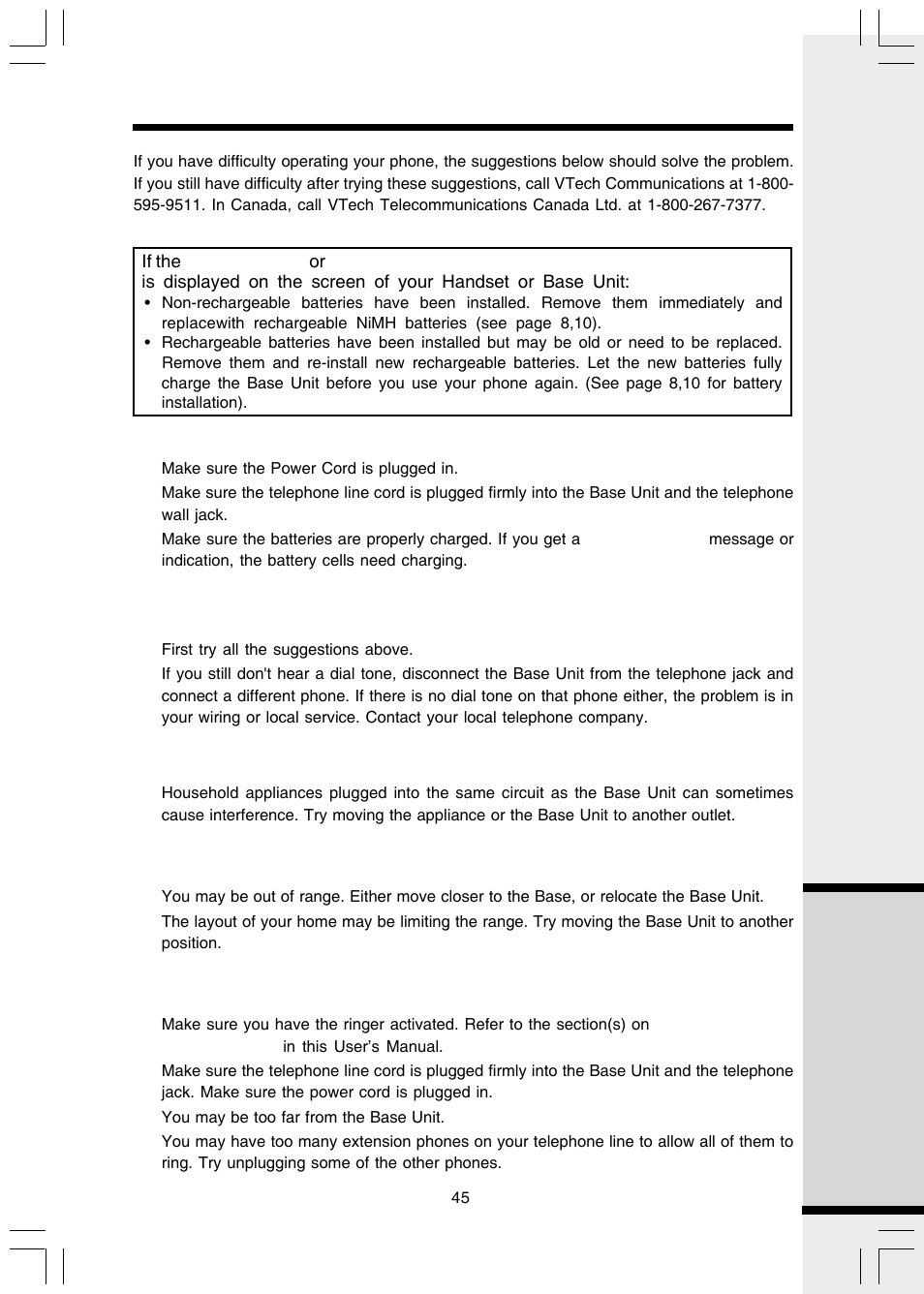 Additional information | VTech i 5803 User Manual | Page 45 / 56
