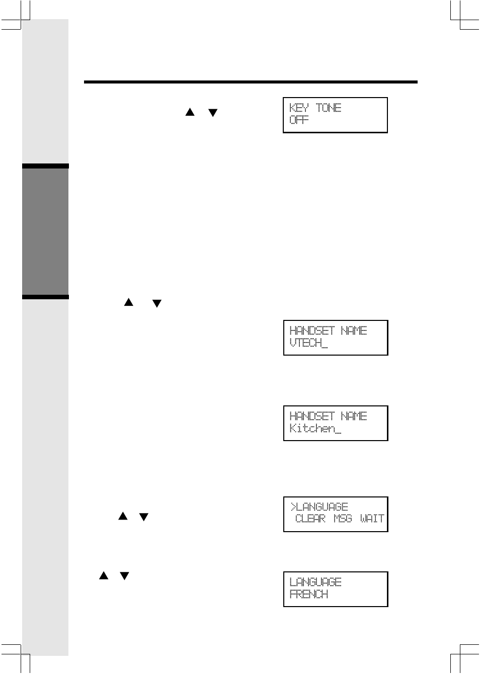 Handset settings, Basic operation | VTech 2625 User Manual | Page 22 / 37