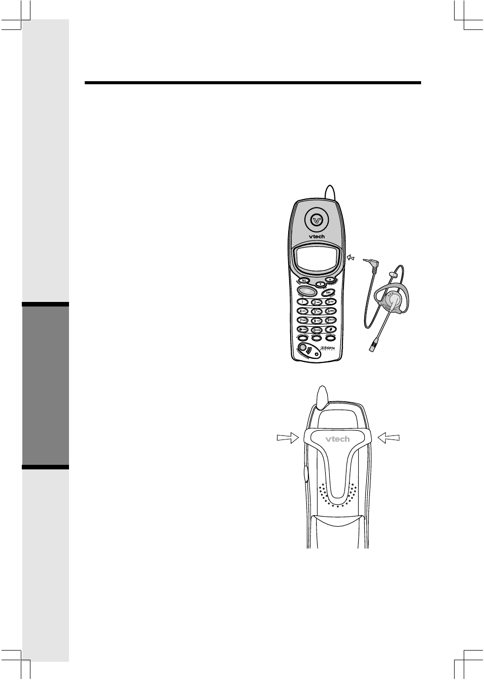 Headset operation, Advanced operation | VTech 2625 User Manual | Page 24 / 37