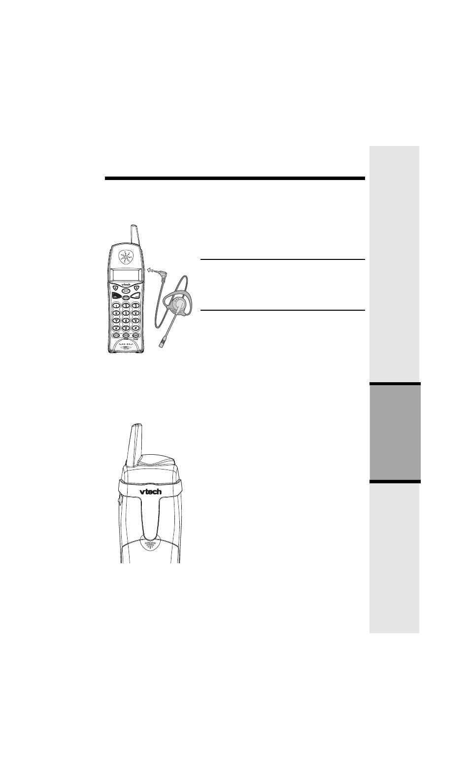 Optional headset installation, Installation, Operation | Belt clip | VTech VT9127 User Manual | Page 19 / 30