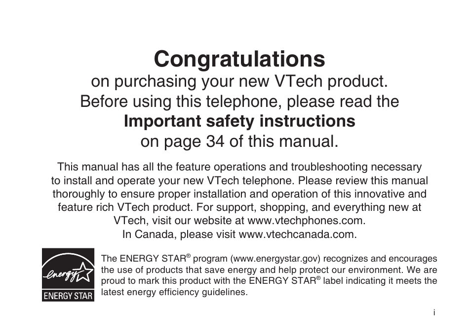 VTech LS6117-19 User Manual | Page 2 / 56