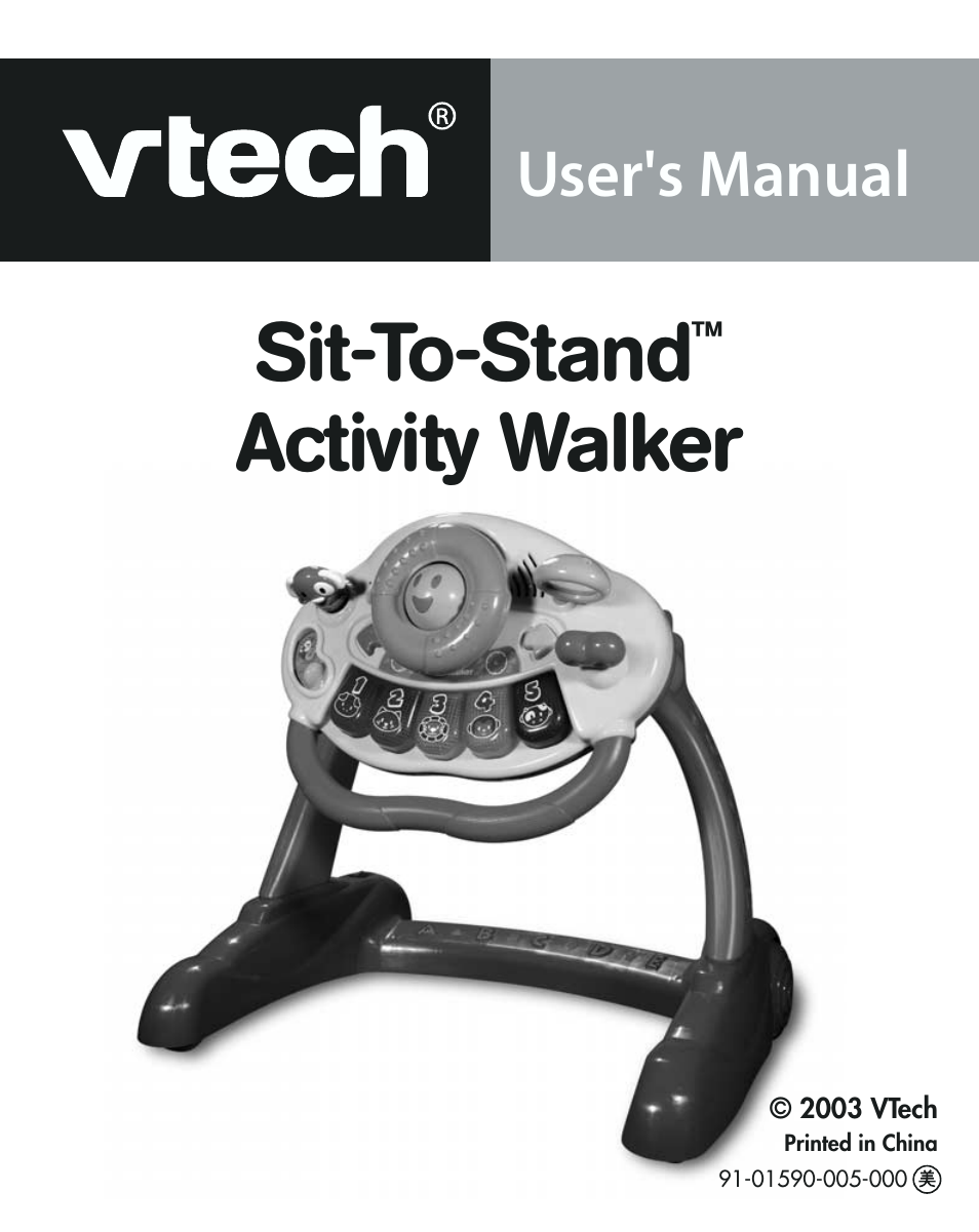 VTech sit-to-stand User Manual | 12 pages