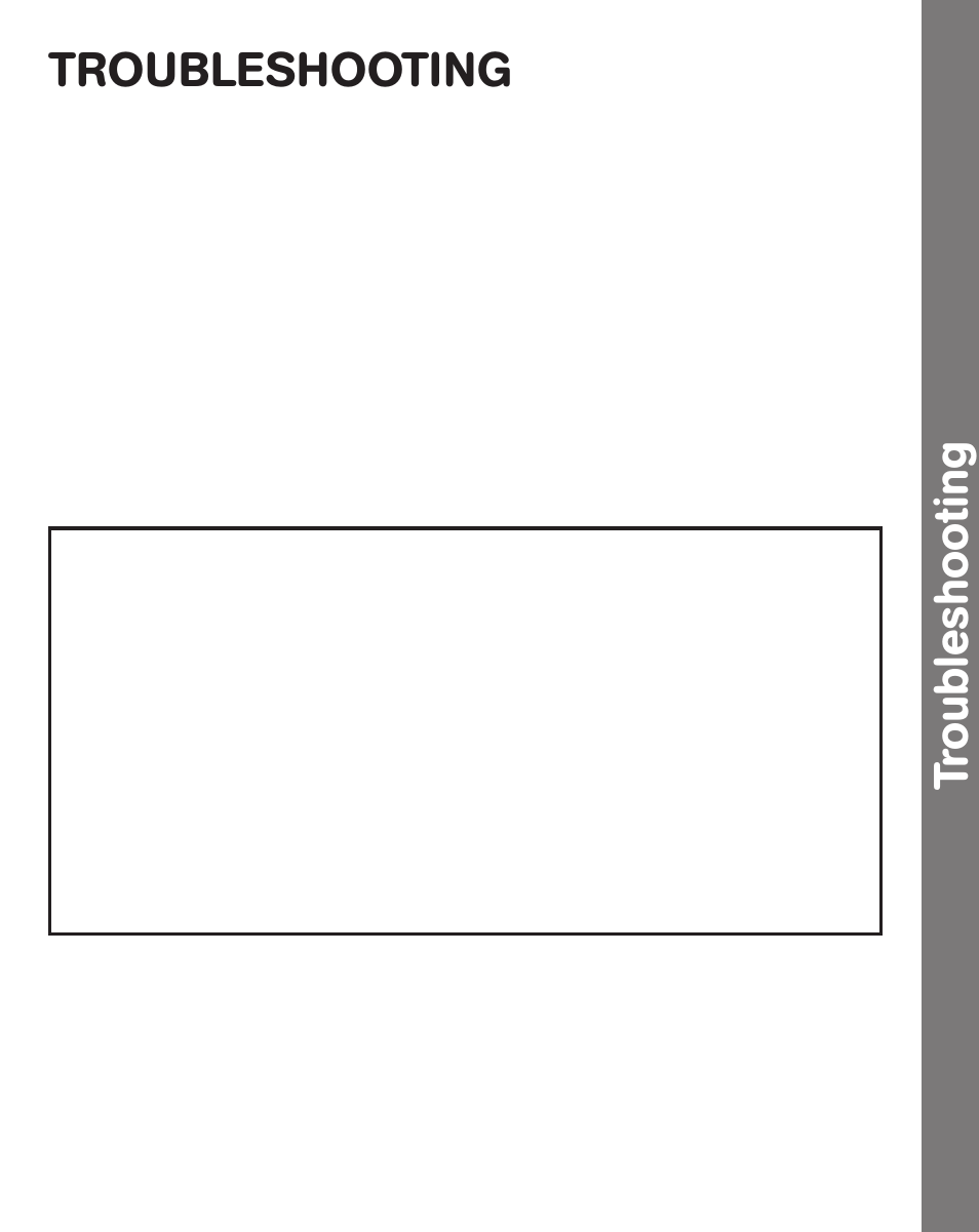 Troubleshooting | VTech sit-to-stand User Manual | Page 11 / 12