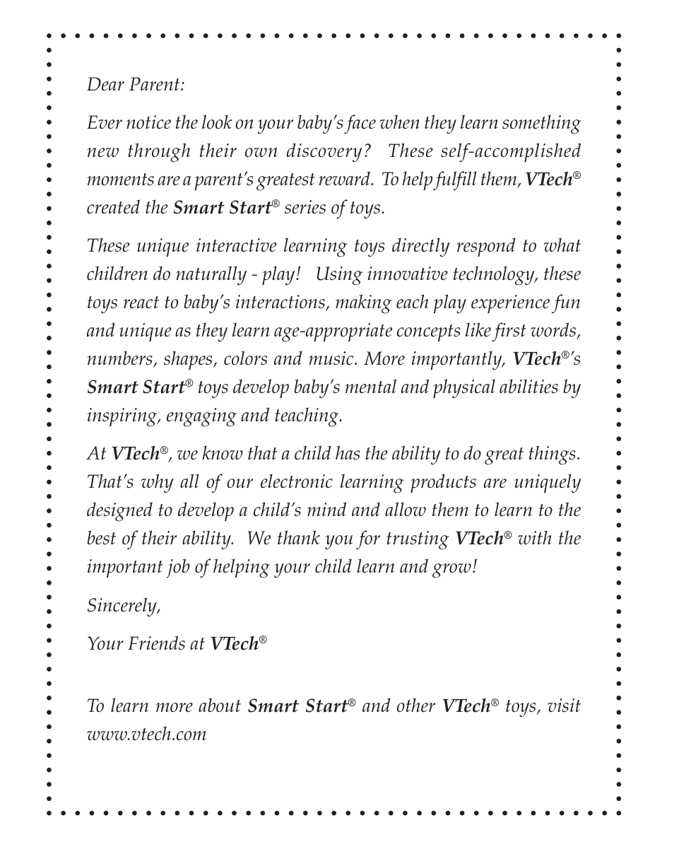 VTech sit-to-stand User Manual | Page 2 / 12