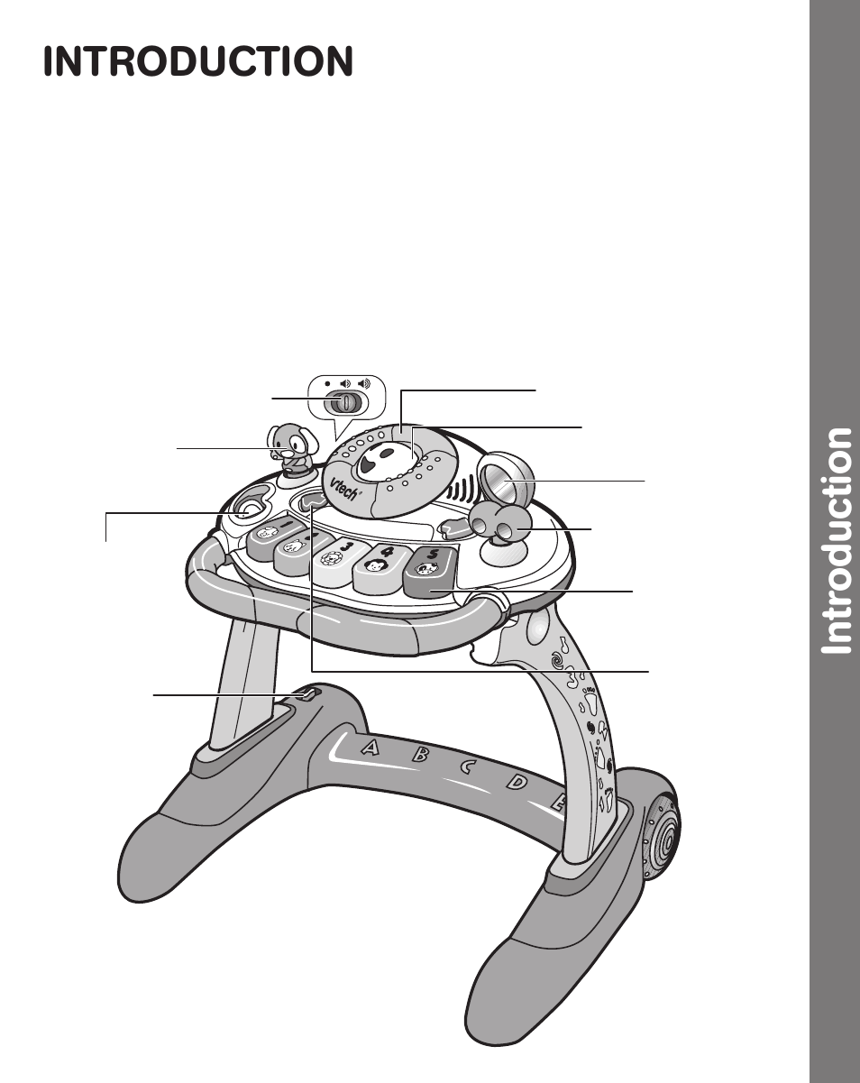 Intr oduction, Introduction | VTech sit-to-stand User Manual | Page 3 / 12