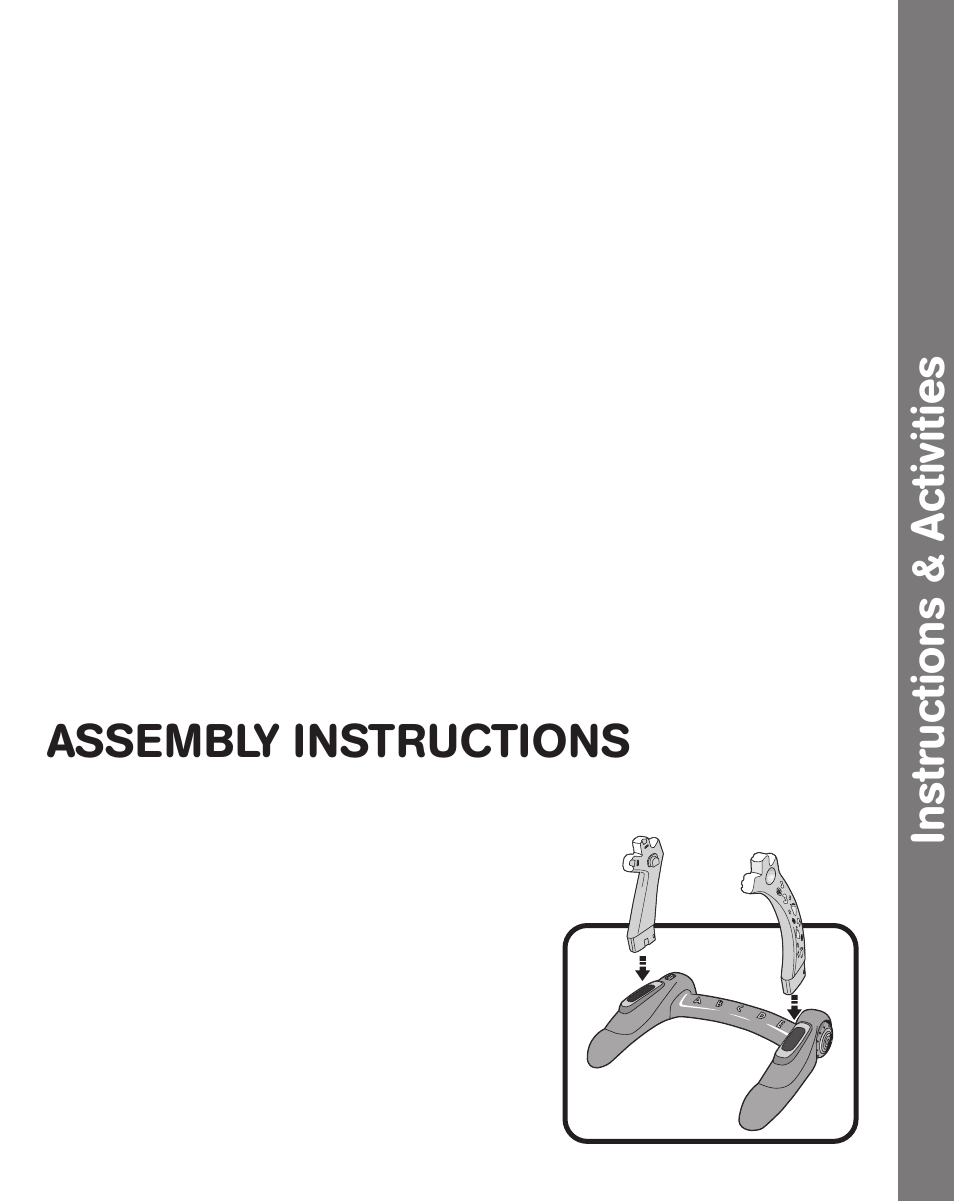 Instructions & activities, Assembly instructions | VTech sit-to-stand User Manual | Page 5 / 12