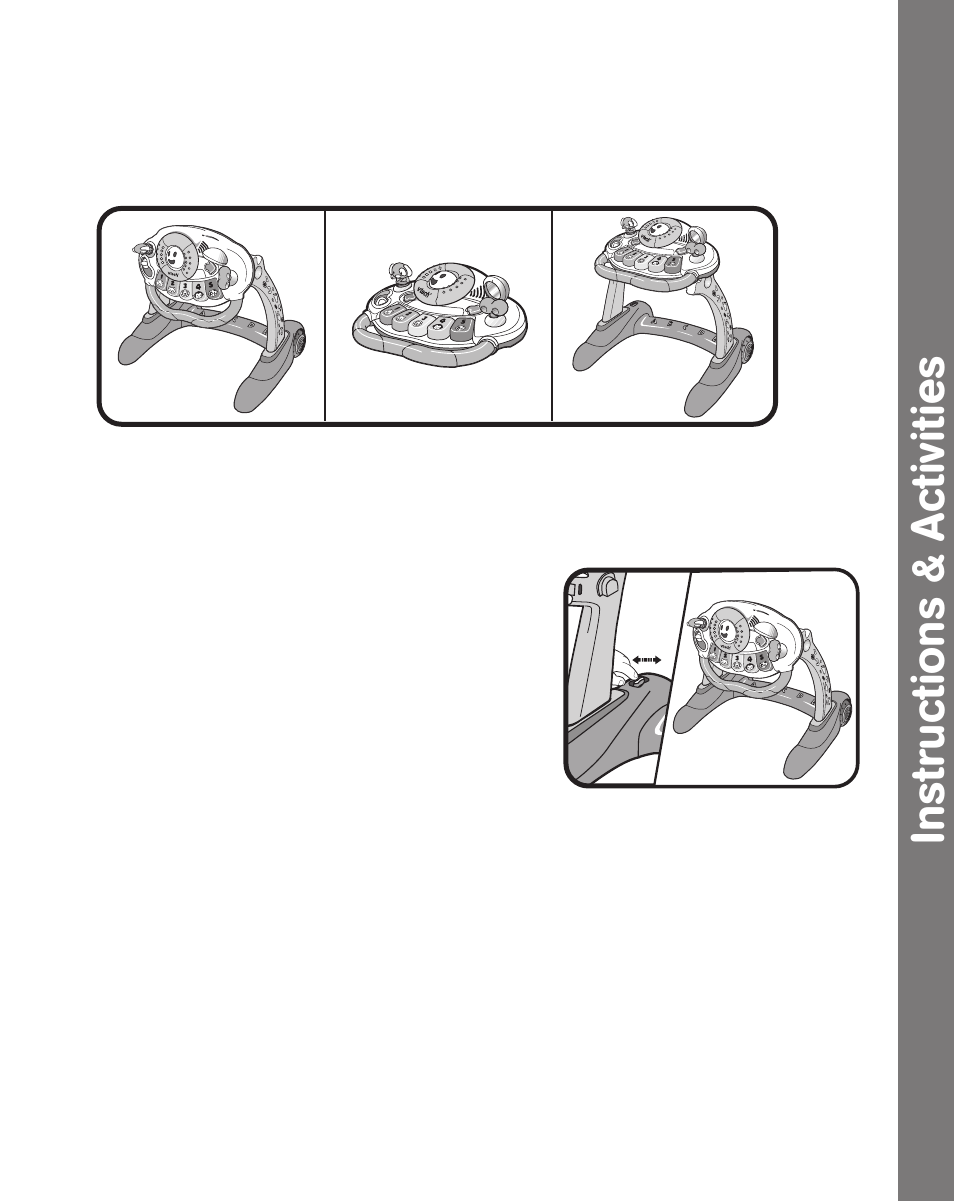 Instructions & activities | VTech sit-to-stand User Manual | Page 8 / 12
