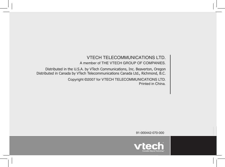 VTech t2350 User Manual | Page 48 / 49