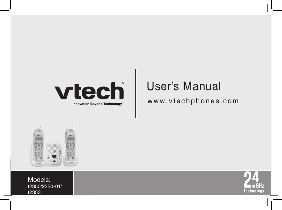 User’s manual | VTech t2350 User Manual | Page 49 / 49