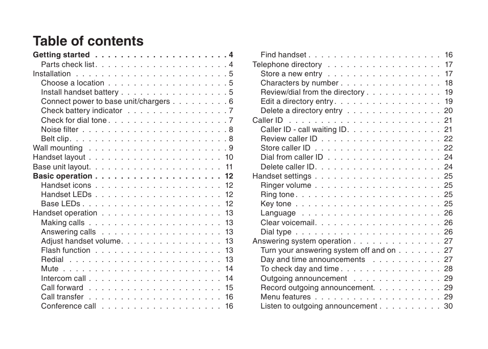 VTech i6775 User Manual | Page 2 / 58