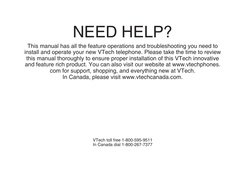 Need help | VTech i6775 User Manual | Page 4 / 58