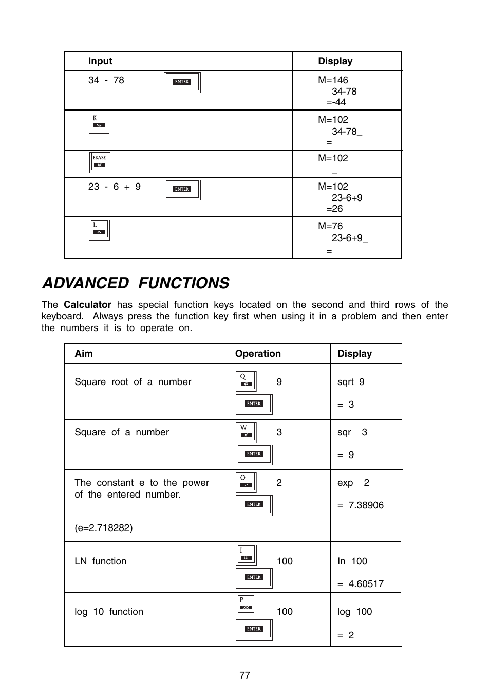Advanced functions | VTech Precomputer Power Pad Plus User Manual | Page 81 / 88