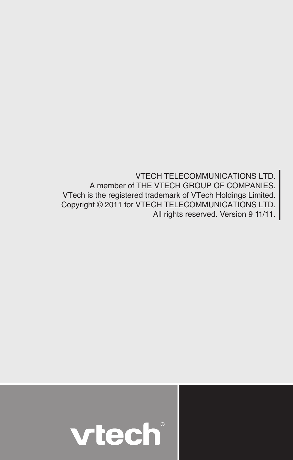 VTech CS6114-2 User Manual | Page 43 / 43