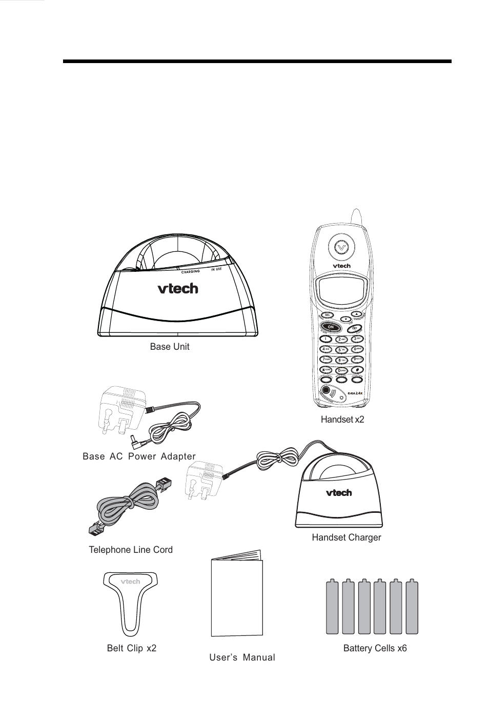 Parts check list, English and c hinese | VTech VT2625 User Manual | Page 3 / 29