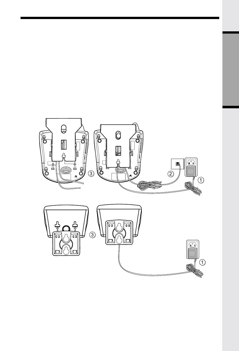 Wall mounting getting st ar ted | VTech VT5831 User Manual | Page 11 / 49