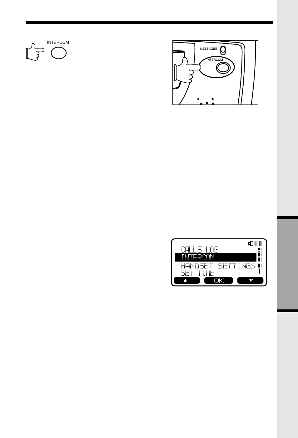 Handset and base operation intercom | VTech VT5831 User Manual | Page 33 / 49