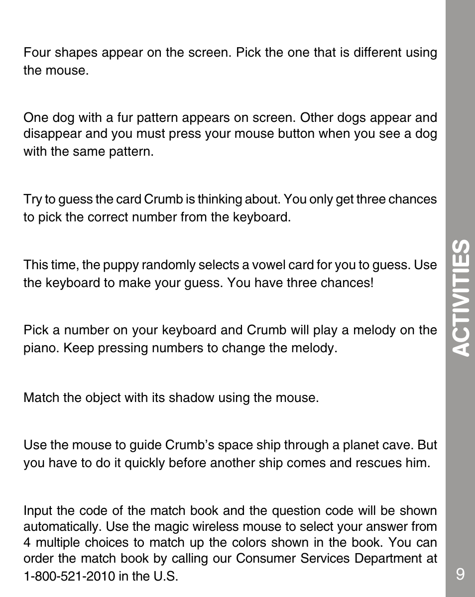 Activities | VTech 80-067848 User Manual | Page 11 / 14