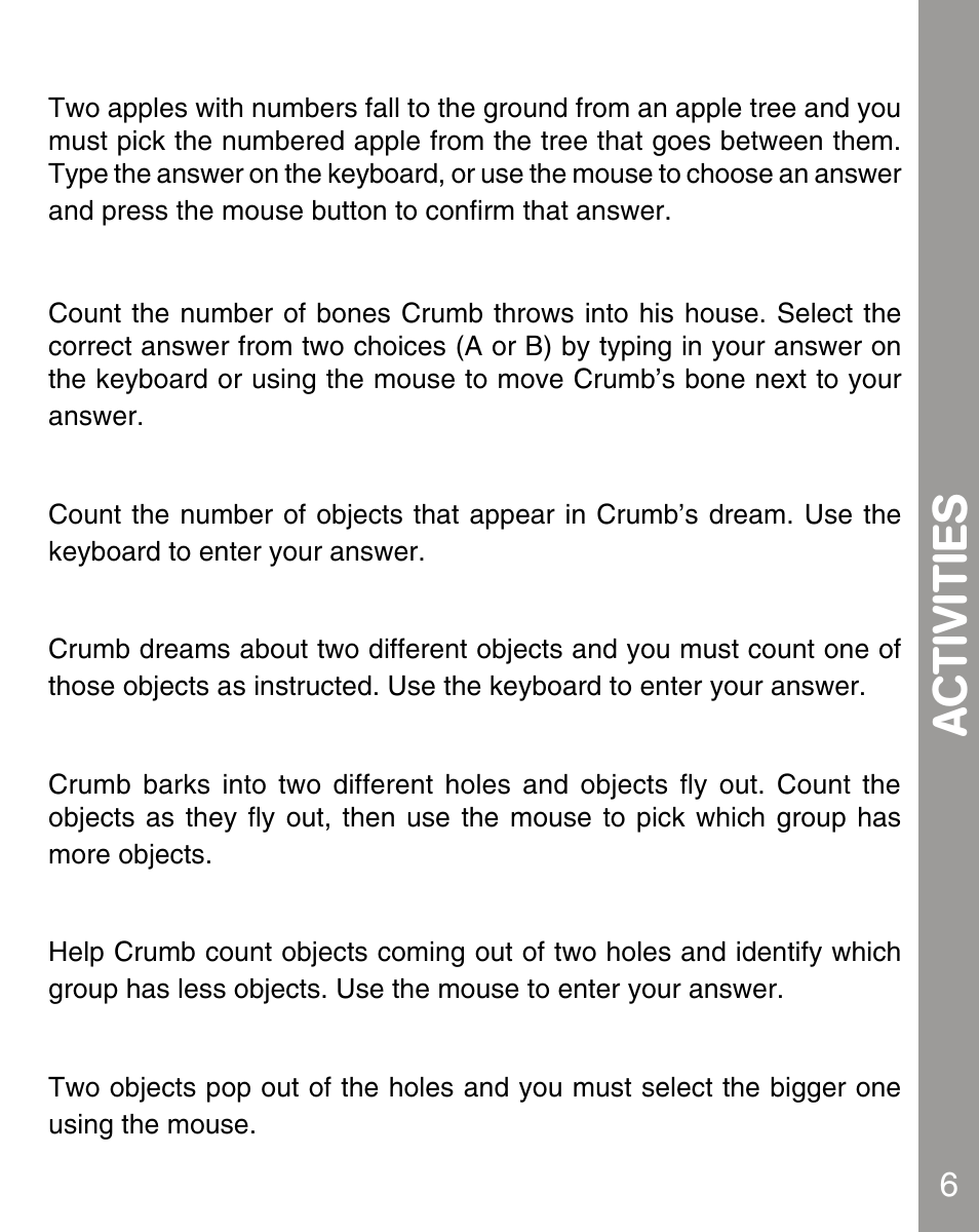 Activities | VTech 80-067848 User Manual | Page 8 / 14