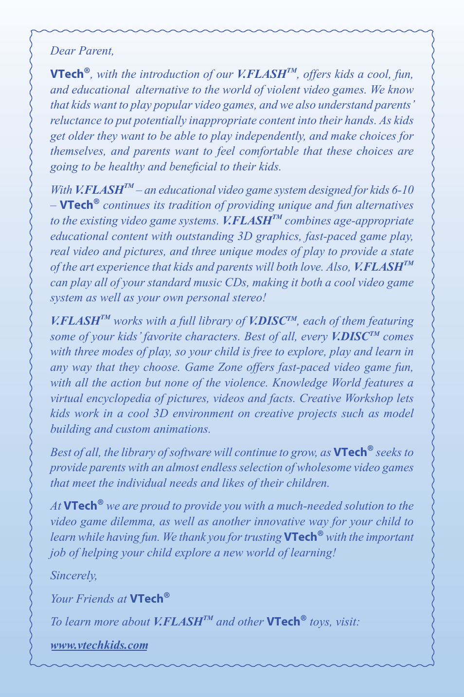 VTech Home Edutainment System User Manual | Page 2 / 20