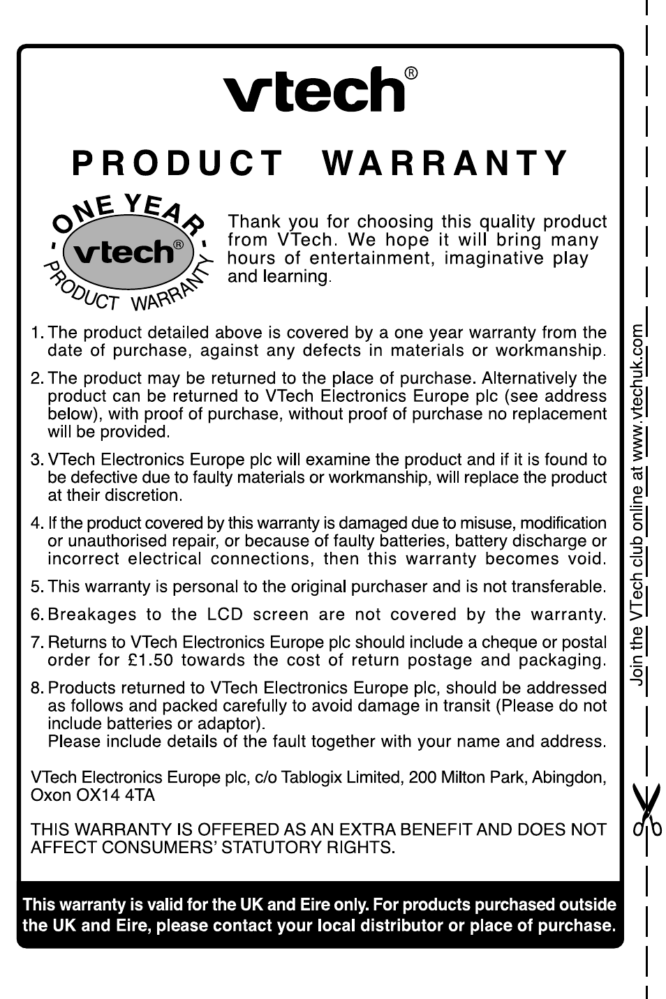 VTech CHALLENGER 91-002136-014-000 User Manual | Page 19 / 20