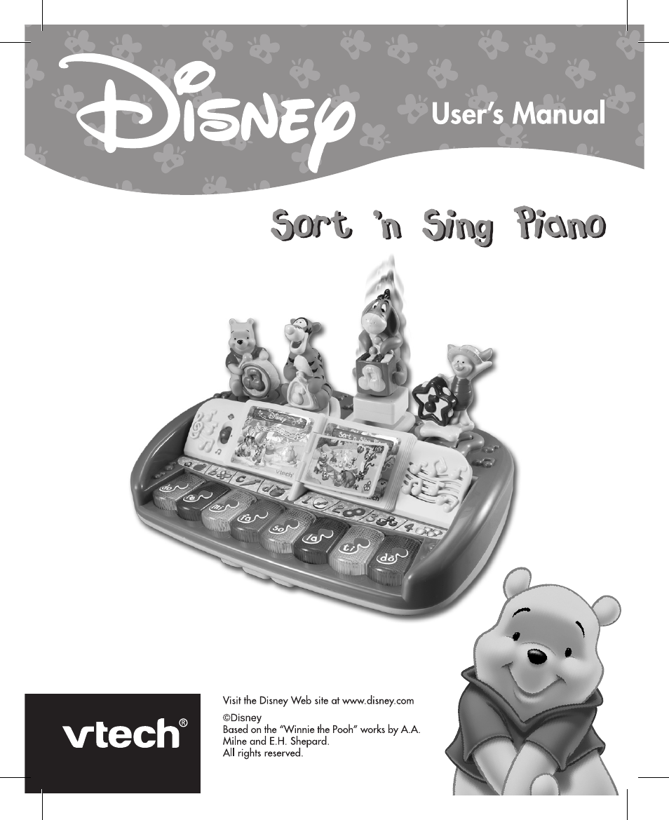 VTech Sing Piano User Manual | 15 pages