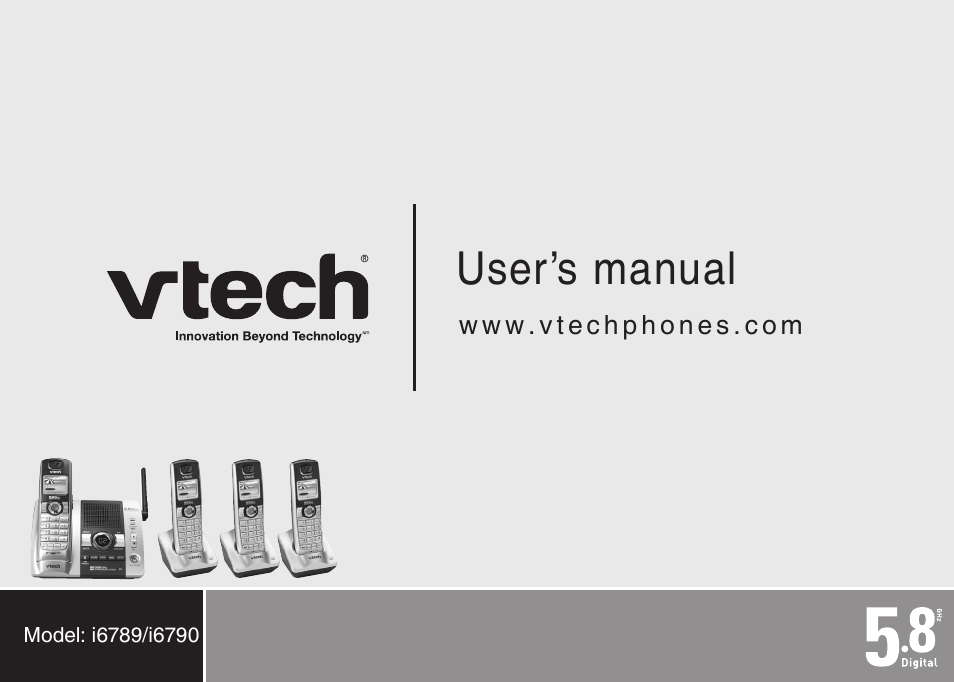 User’s manual | VTech i6790 User Manual | Page 61 / 61