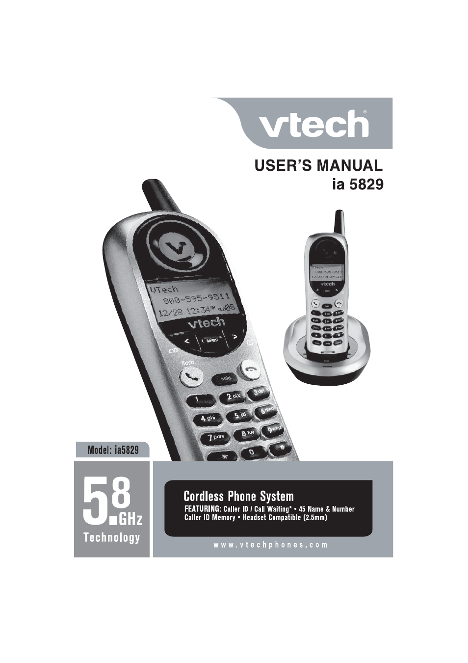 VTech ia5829 User Manual | 55 pages