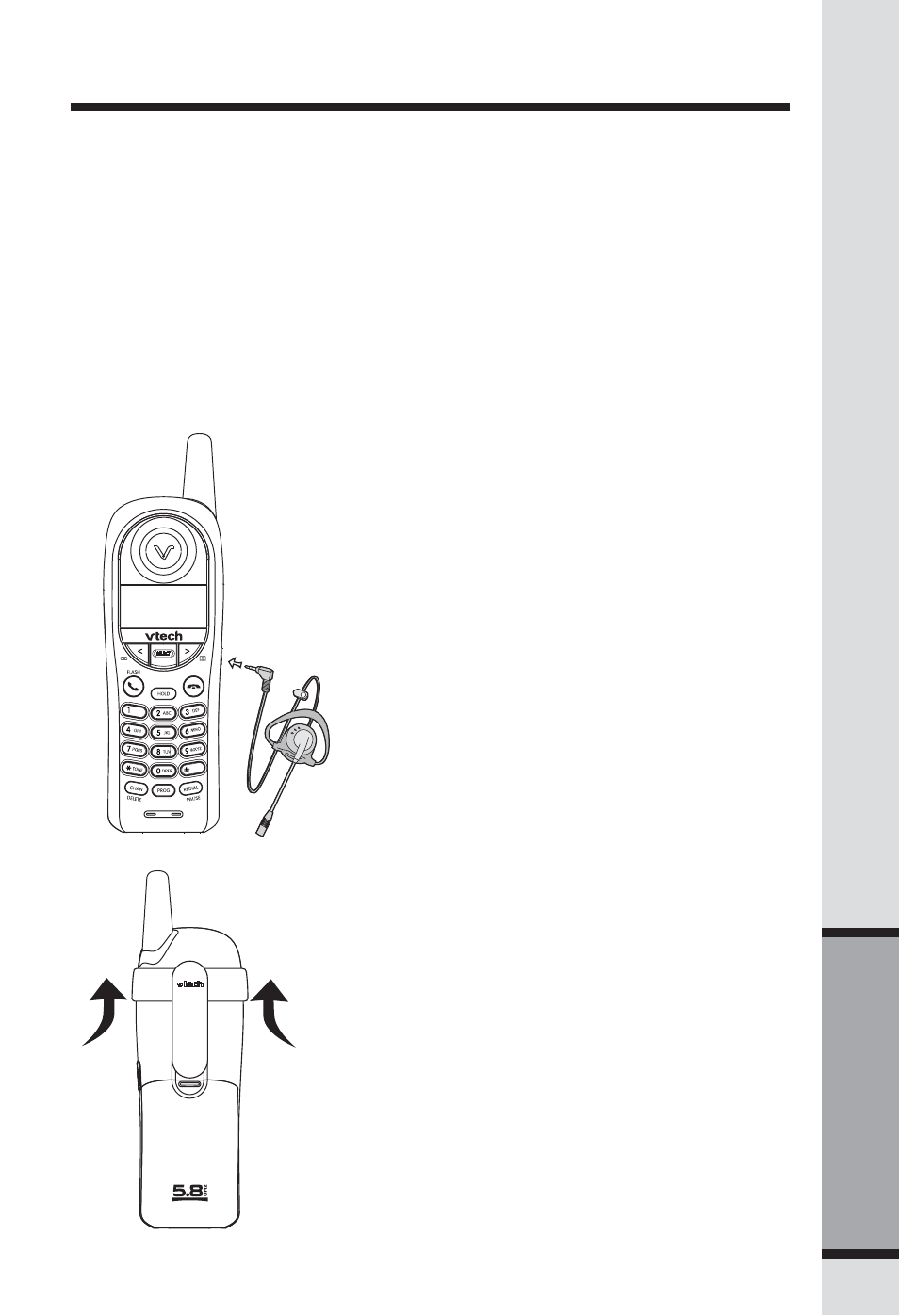 Headset operation, Belt clip, Additional information | VTech ia5829 User Manual | Page 24 / 55