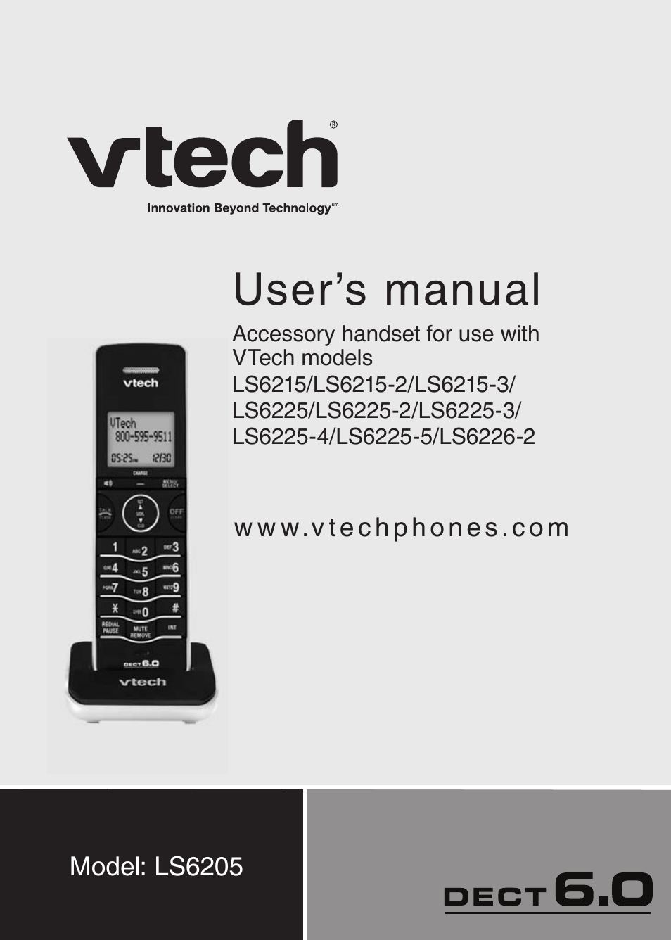 VTech LS6205 User Manual | 18 pages