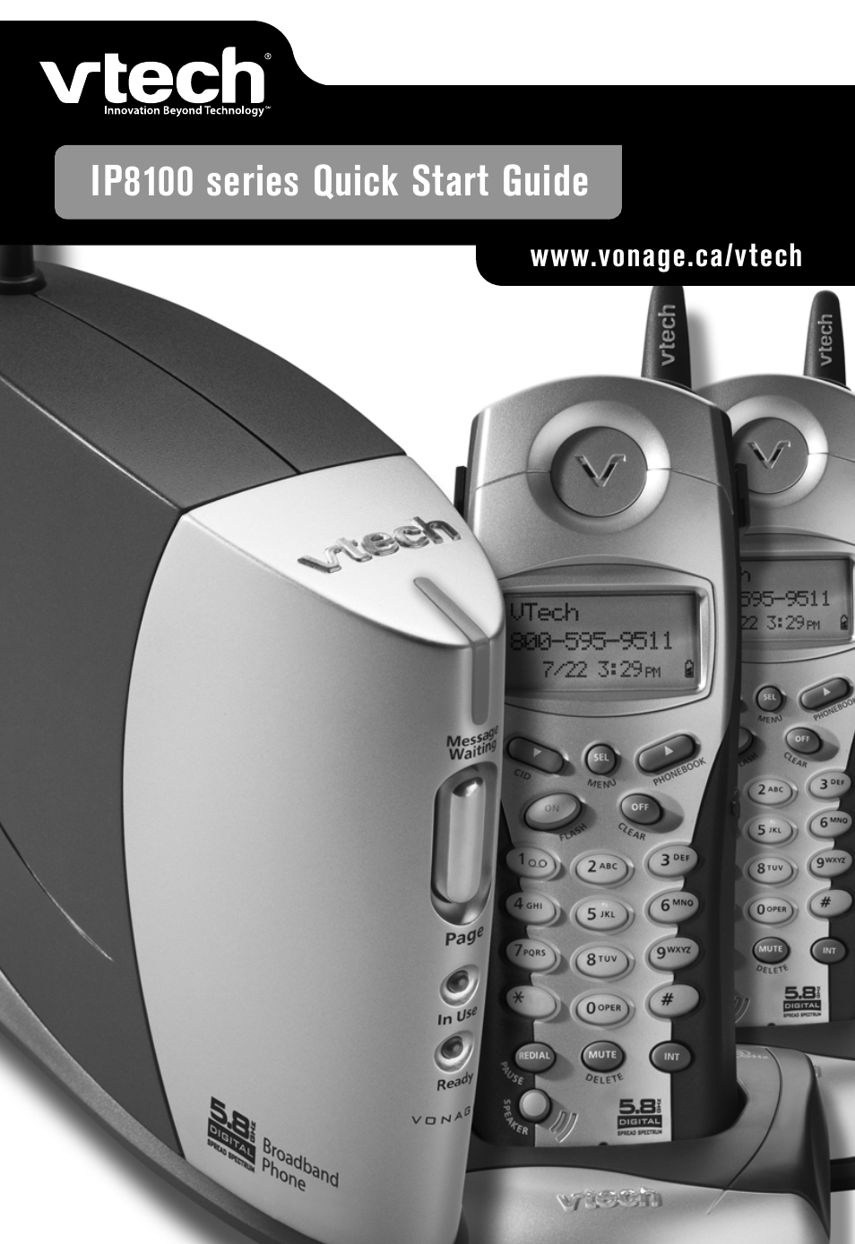 VTech IP8100 User Manual | 12 pages