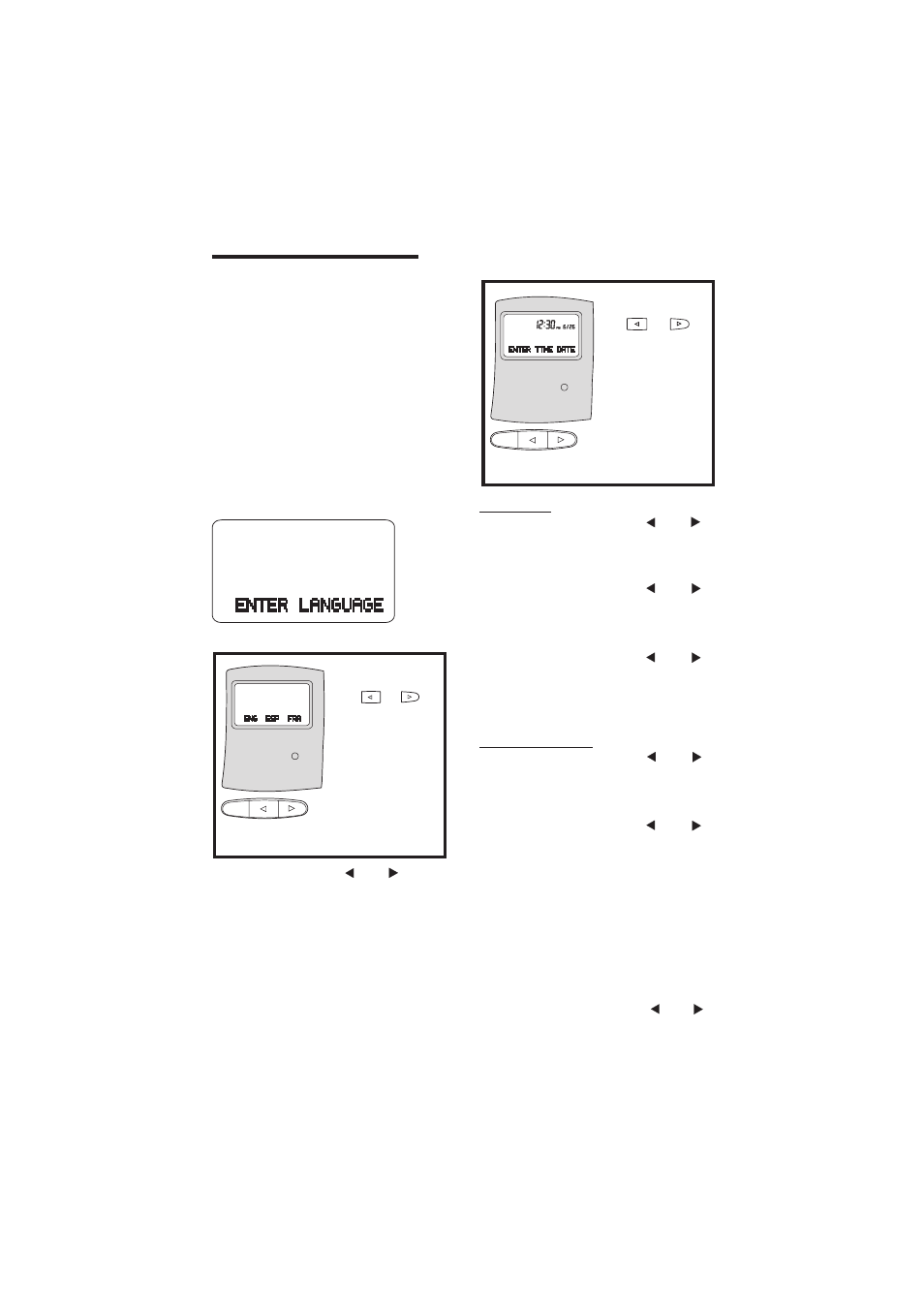 Caller id setup, Enter time, Enter month / day | Caller id | VTech 912 User Manual | Page 22 / 32