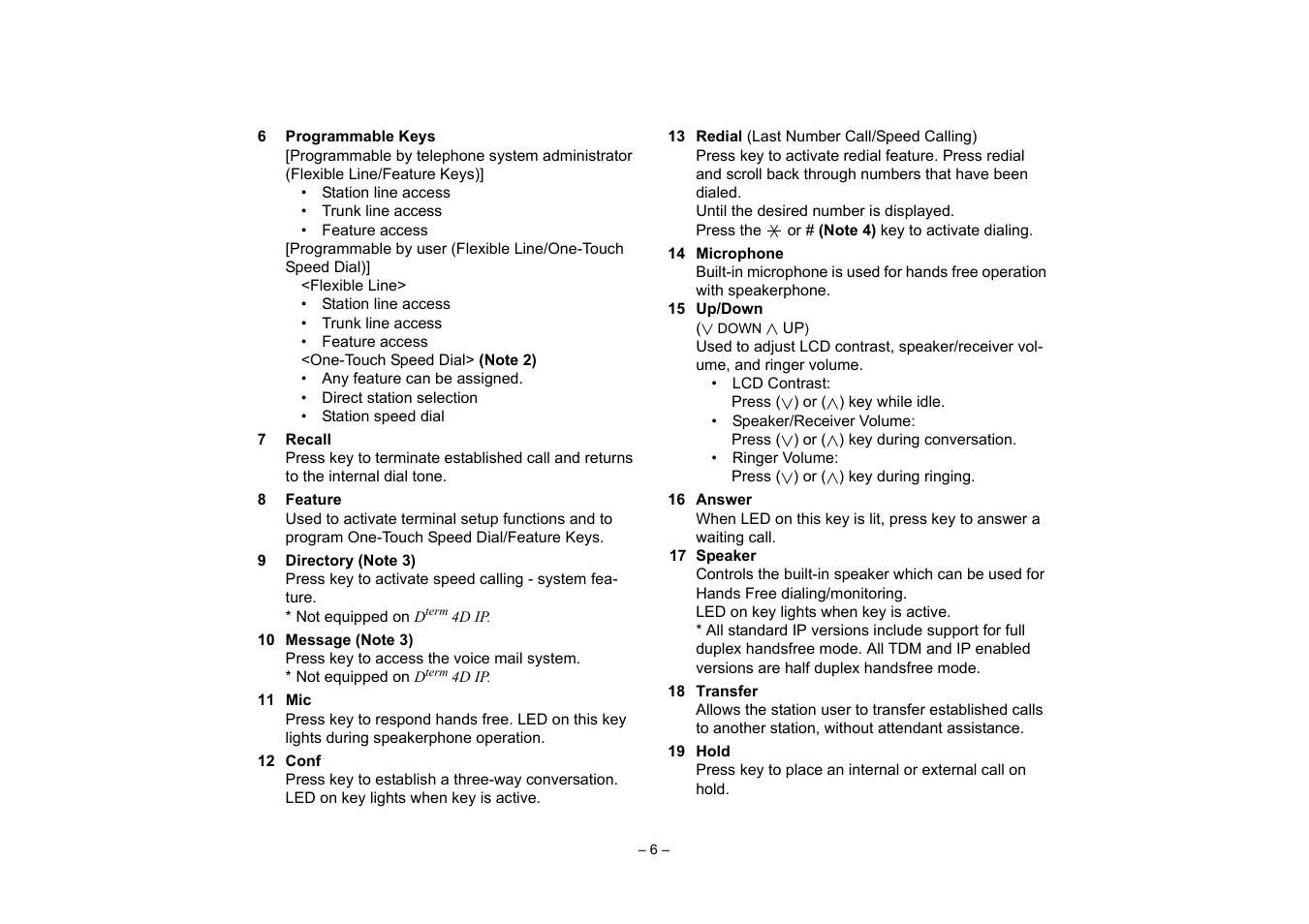 VTech NEAX 2400 IPX User Manual | Page 10 / 80