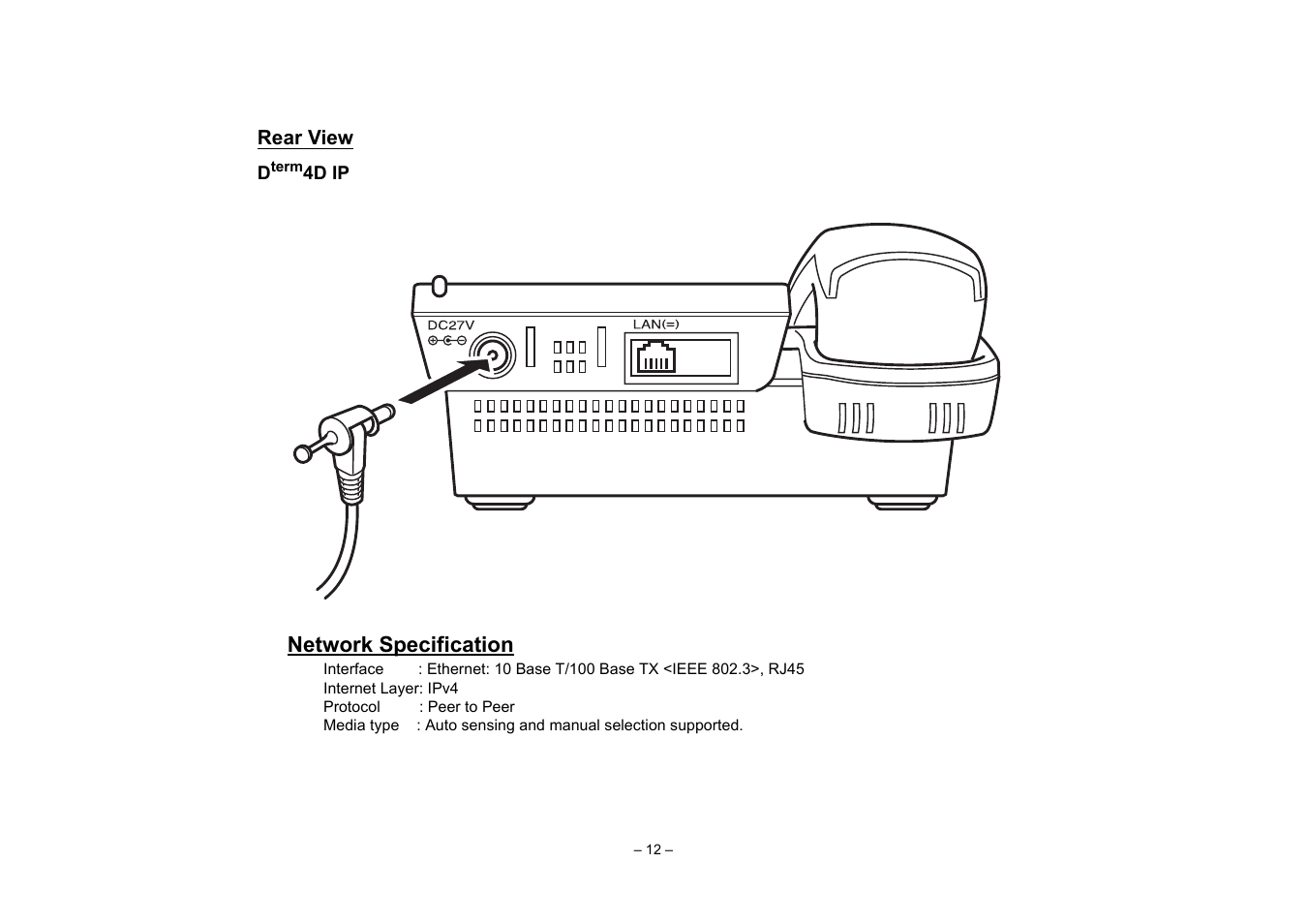 Rear view | VTech NEAX 2400 IPX User Manual | Page 16 / 80